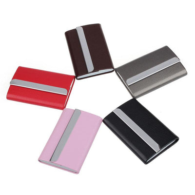 Leather Business Card Holder Case