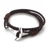 Leather Anchor Bracelet