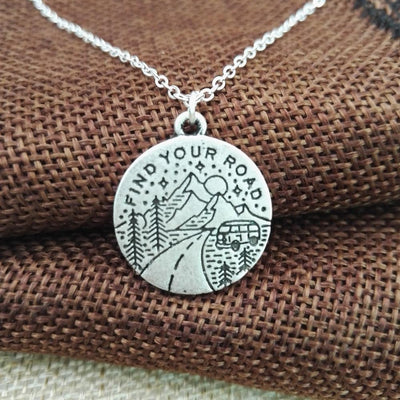 Rosa Vila Find Your Road Necklace - Road Trip Inspirational