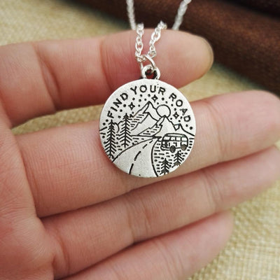 Rosa Vila Find Your Road Necklace - Road Trip Inspirational