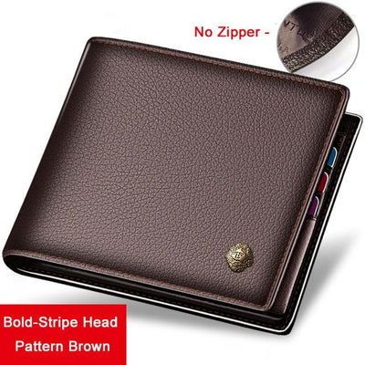 Wallet Men 100% Genuine Leather