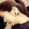 1 PC Punk Black Spider Earrings