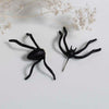 1 PC Punk Black Spider Earrings