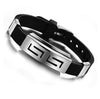 Silicone Stainless Steel Bracelets