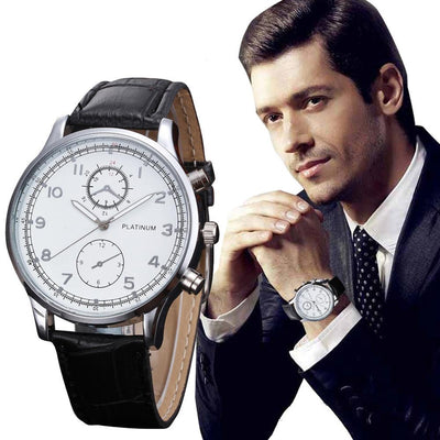 Fashion New Leather Watch Men Classic