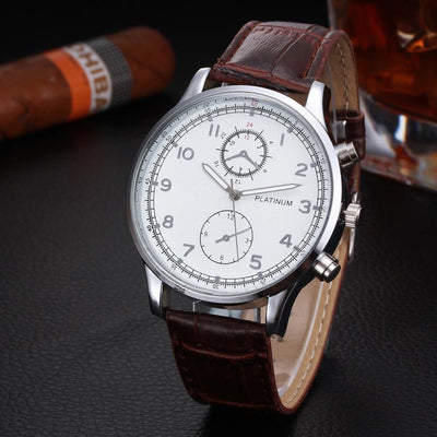 Fashion New Leather Watch Men Classic