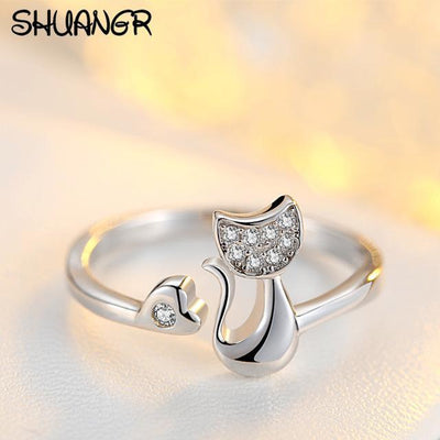 Cute Animal Cat Ring for Women/Girls