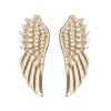 Punk Wings Style Collar Pin Brooch Gold