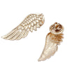 Punk Wings Style Collar Pin Brooch Gold