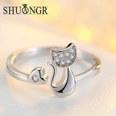 Cute Animal Cat Ring for Women/Girls