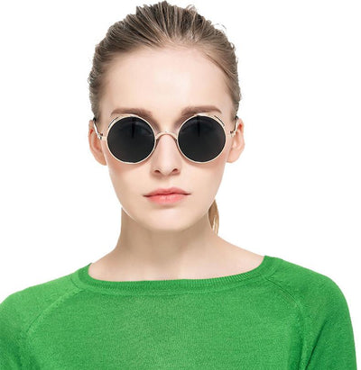 Vintage Round Mirror Sunglasses