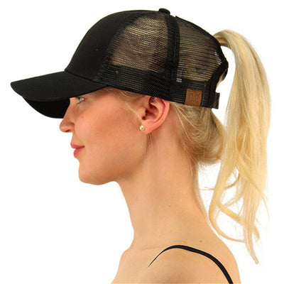 Ponytail baseball cap