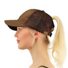 Ponytail baseball cap