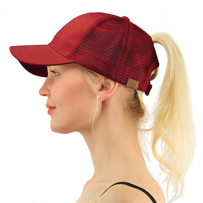 Ponytail baseball cap